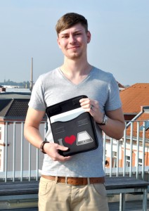 Steffen with his Ipad Sleeve