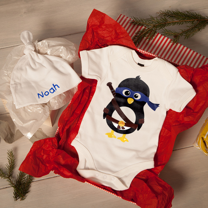 penguin ninja romper spreadshirt
