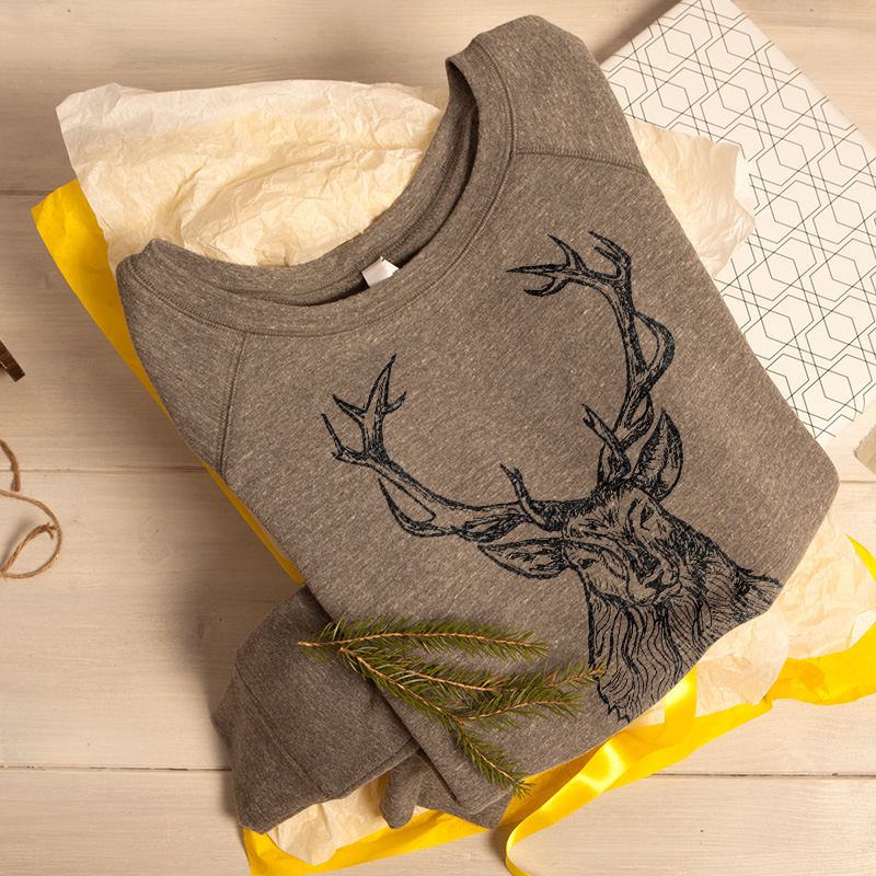 sweatshirt deer spreadshirt